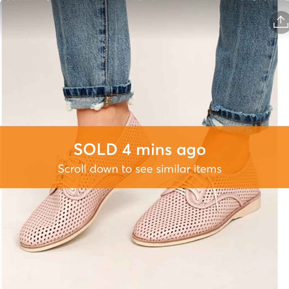 SOLD‼️Rollie Derby Blush Oxfords